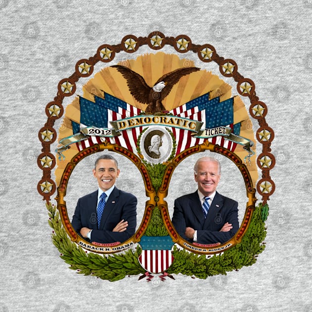 2012 Democratic Presidential Ticket by Swift Art